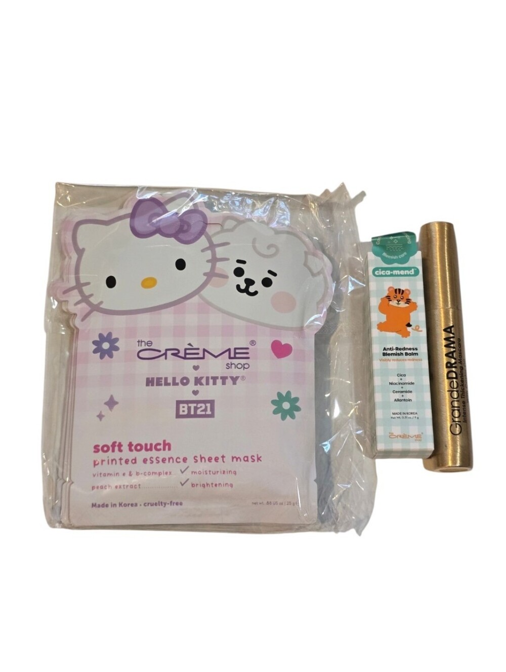 8 Piece Creme Shop X Hello Kitty Grande Drama Beauty Bundle